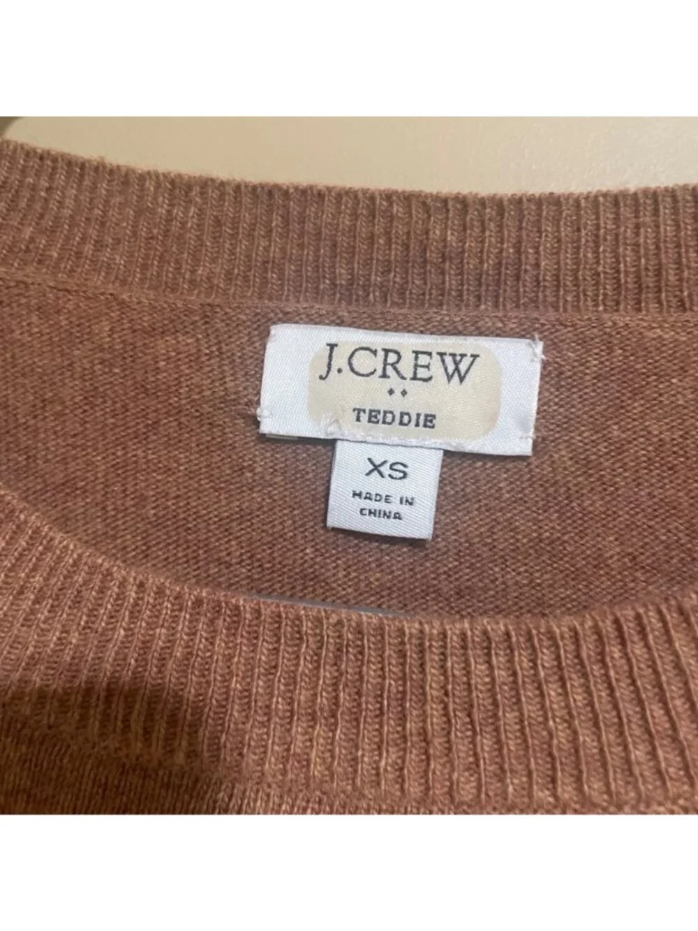 J.crew teddy crewneck sweater